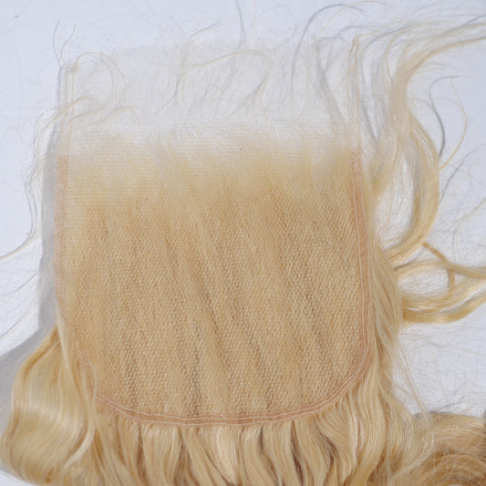 HD Closure Ondulé Blond 613